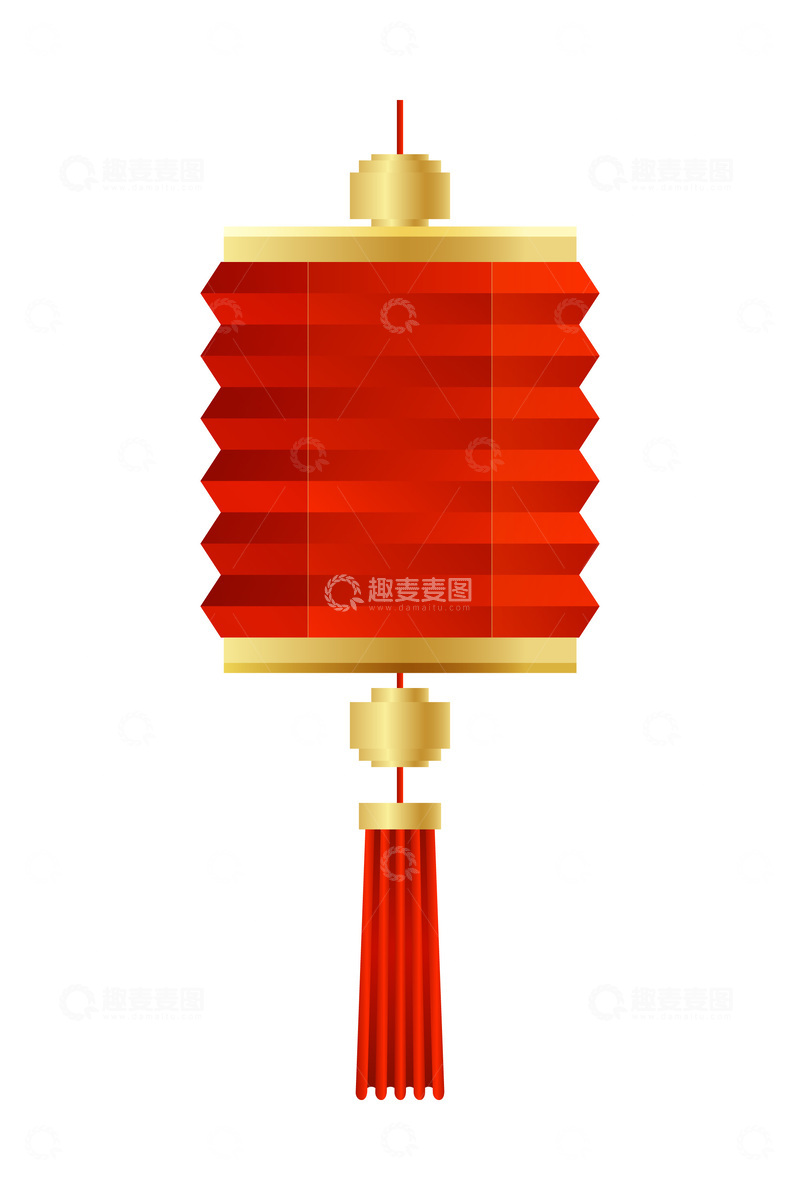 源文件下载【趣麦麦图】元旦春节红灯笼花灯彩灯