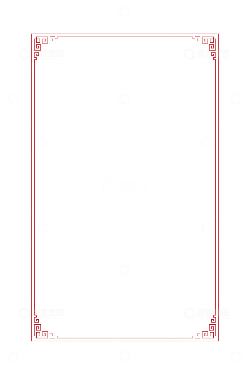 元旦春节中国风边框框架花纹