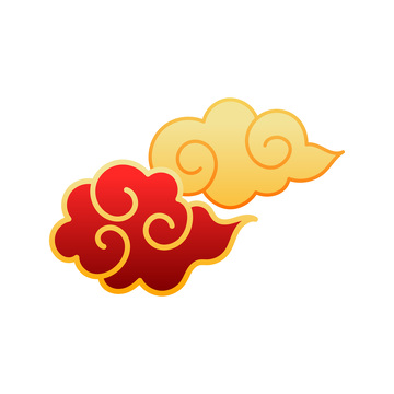 元旦春节新年卷云祥云云朵