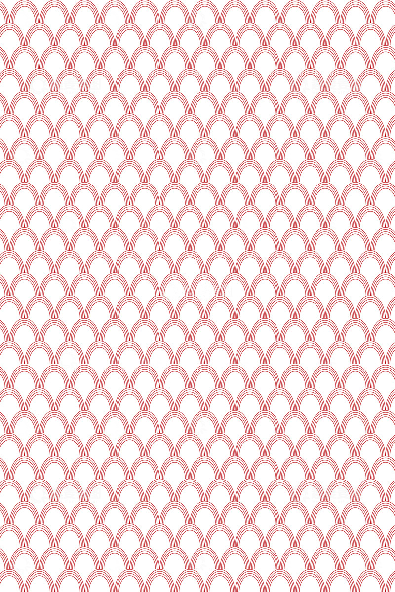 源文件下载【趣麦麦图】-中国风元旦春节鱼鳞纹纹理花纹底纹