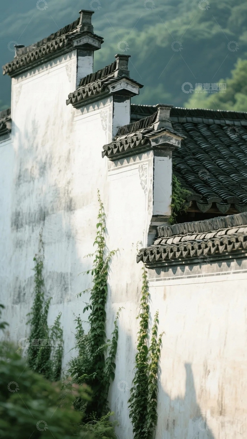 高清大图下载【趣麦麦图】徽派建筑艺术马头墙-6