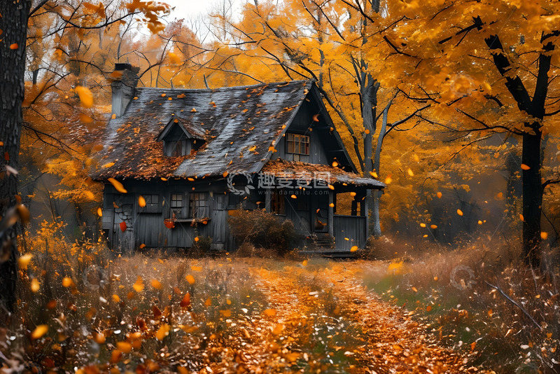 高清大图下载【趣麦麦图】秋日的树林素材 (2)