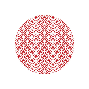 中国风元旦春节鱼鳞纹波浪纹纹样花纹