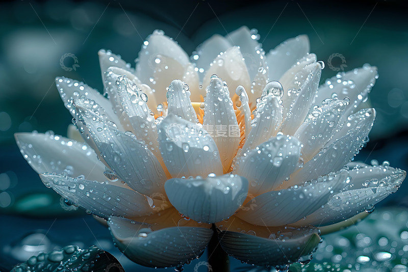 高清大图下载【趣麦麦图】极致的光感，白色的荷花苞 (3)