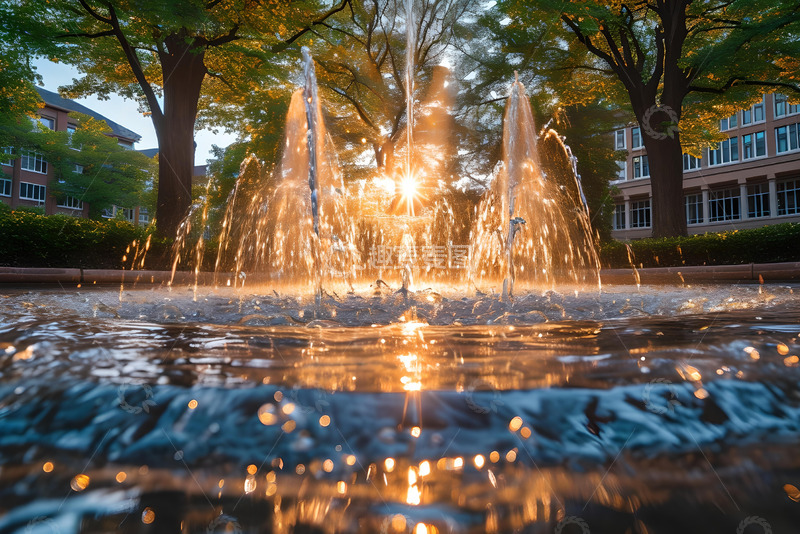 高清大图下载【趣麦麦图】阳光下的喷泉素材 (3)1