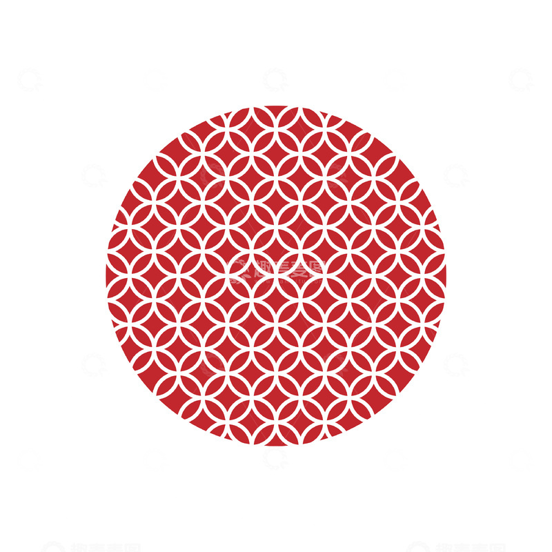 中国风元旦春节铜钱纹方孔钱纹样花纹