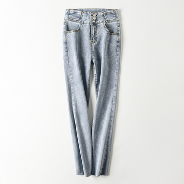 实景拍摄牛仔裤铅笔裤女裤裤子服装