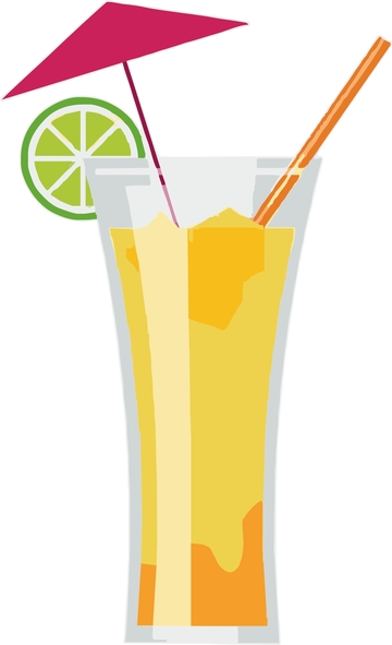 夏日饮品矢量图