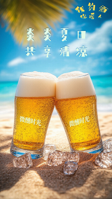 夏日啤酒海报