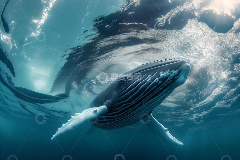高清大图下载【趣麦麦图】座头鲸素材素材_1