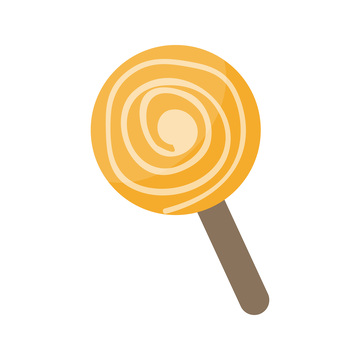 彩绘卡通糖果棒棒糖甜品美食