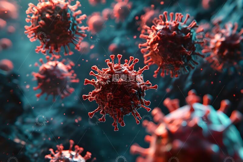 高清大图下载【趣麦麦图】摘要冠状病毒的模式_2