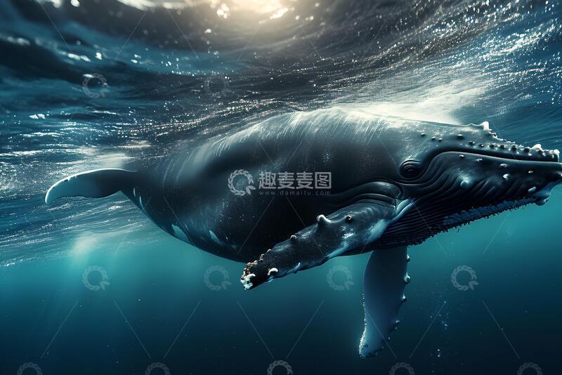 高清大图下载【趣麦麦图】座头鲸素材素材_2