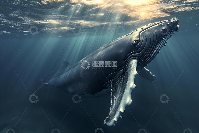 高清大图下载【趣麦麦图】座头鲸素材素材_3