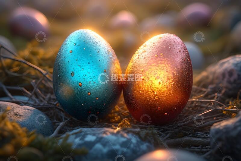 高清大图下载【趣麦麦图】复活节彩蛋素材_2