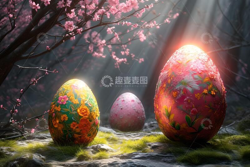 高清大图下载【趣麦麦图】复活节彩蛋素材_1