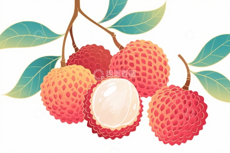 高清大图下载【趣麦麦图】新鲜水果荔枝03