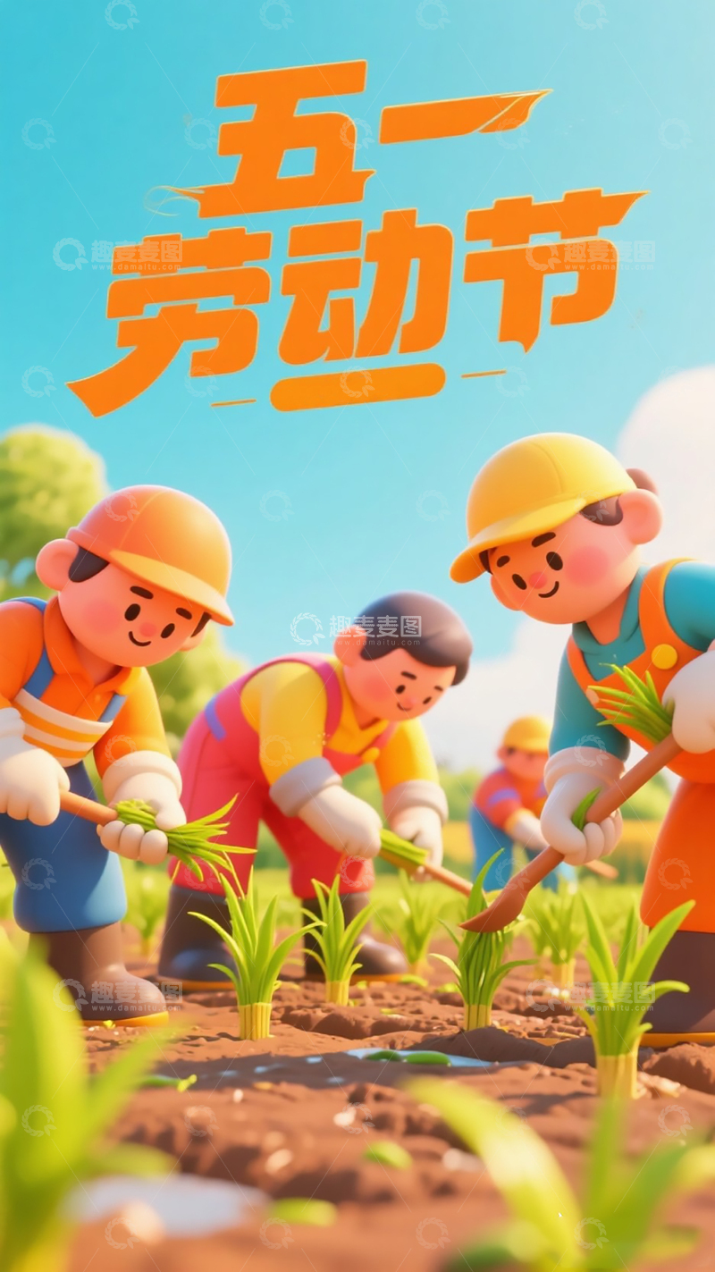 “五一劳动节”字体 