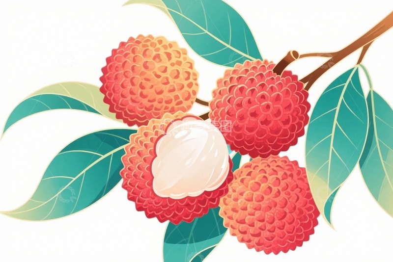 高清大图下载【趣麦麦图】新鲜水果荔枝02