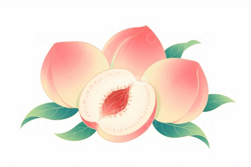 高清大图下载【趣麦麦图】新鲜大桃水蜜桃07