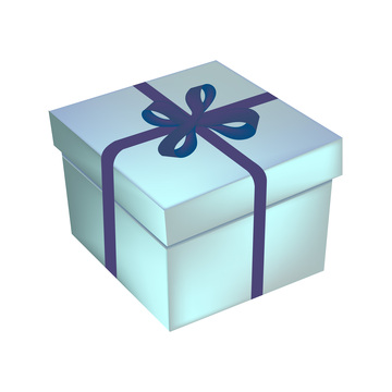 彩绘卡通礼品礼盒纸盒盒子蝴蝶结丝带