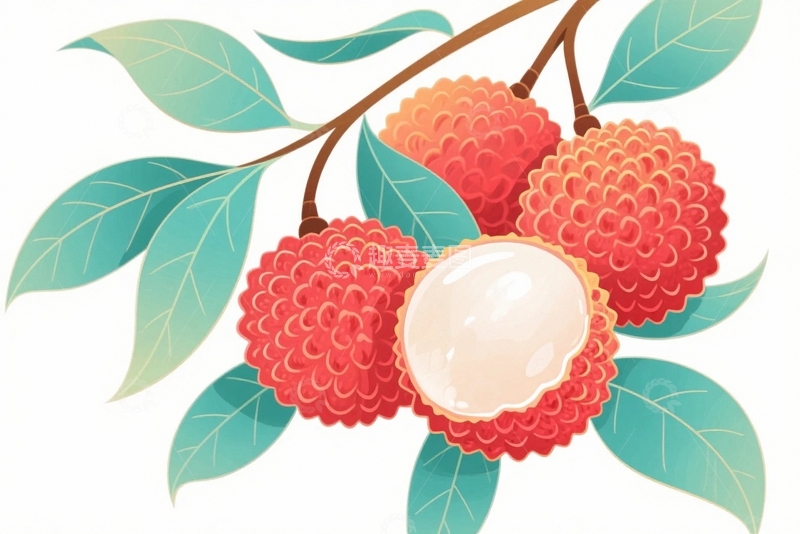 高清大图下载【趣麦麦图】新鲜水果荔枝04