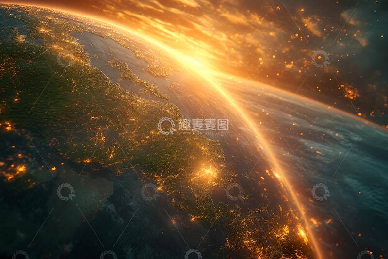 高清大图下载【趣麦麦图】摘要地球滴素材_2