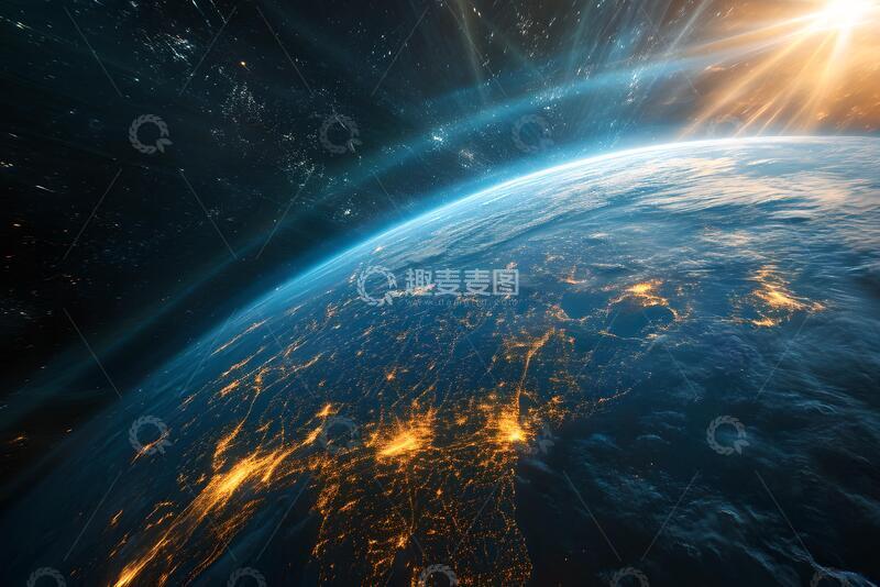 高清大图下载【趣麦麦图】摘要地球滴素材_3