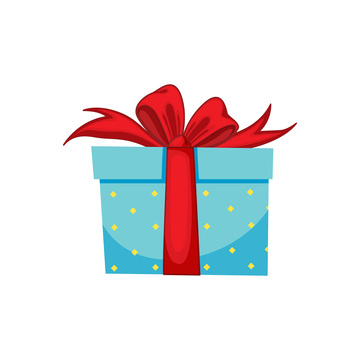 彩绘卡通蝴蝶结丝带礼盒盒子礼品