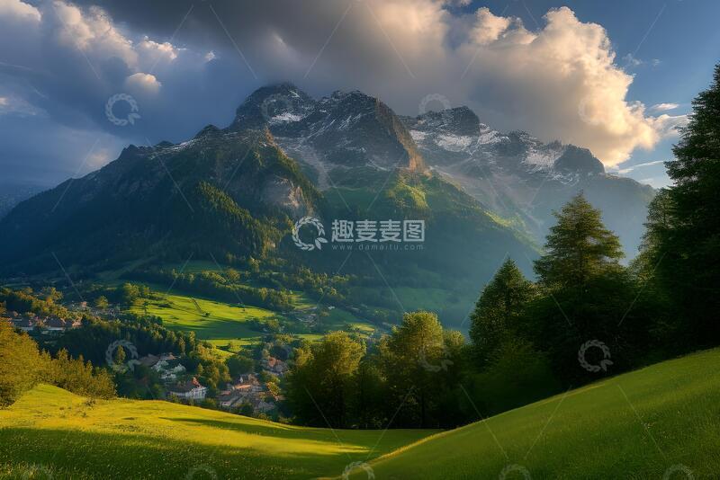 高清大图下载【趣麦麦图】来自捷克摩拉维亚的格林山_1