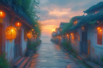 浙江舟山嵊泗县黄昏_4