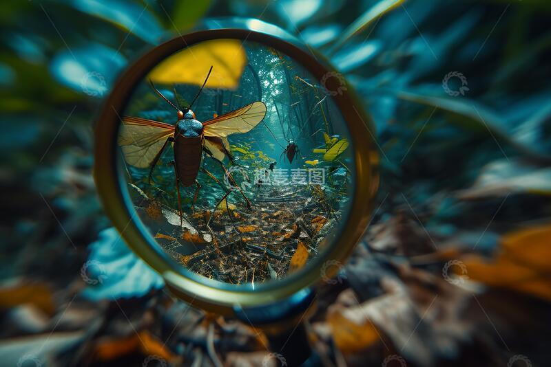 高清大图下载【趣麦麦图】用放大镜收集个人臭虫_2