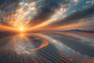 甘肃敦煌鸣沙山月牙泉景观_3