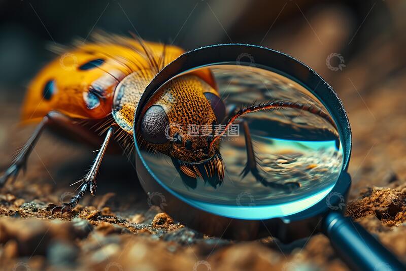 高清大图下载【趣麦麦图】用放大镜收集个人臭虫_1