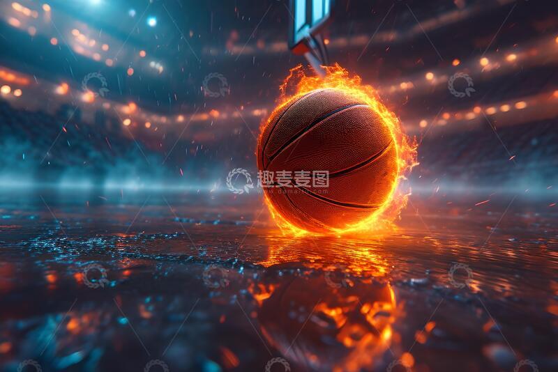 高清大图下载【趣麦麦图】电子竞技篮球_1