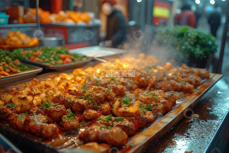 高清大图下载【趣麦麦图】美味的街头食品_1