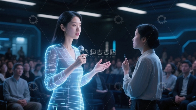 高清大图下载【趣麦麦图】科技人工智能大数据3