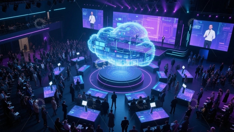 高清大图下载【趣麦麦图】科技感十足的未来会场3