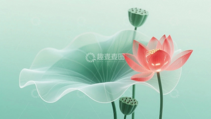 高清大图下载【趣麦麦图】夏天荷花荷叶03