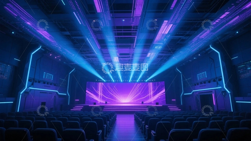 高清大图下载【趣麦麦图】科技感十足的未来会场