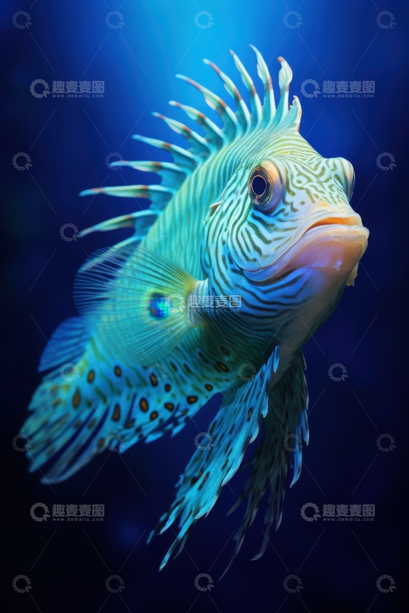 高清大图下载【趣麦麦图】一条美丽的深海鱼