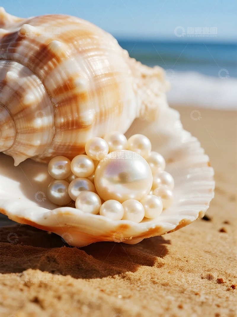 高清大图下载【趣麦麦图】贝壳中的璀璨珍珠01