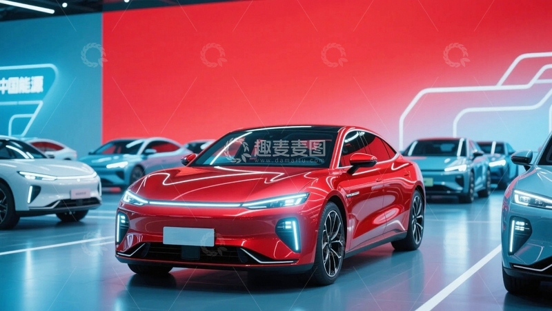 高清大图下载【趣麦麦图】新能源汽车电动汽车 1