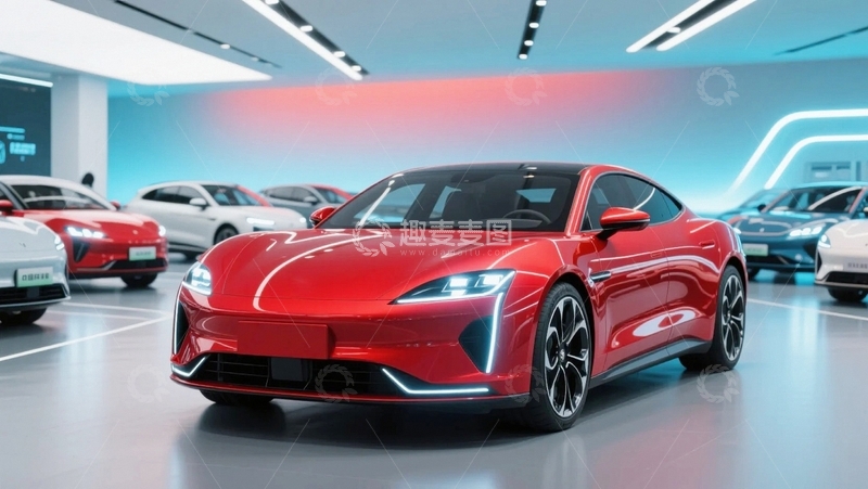 高清大图下载【趣麦麦图】新能源汽车电动汽车 02