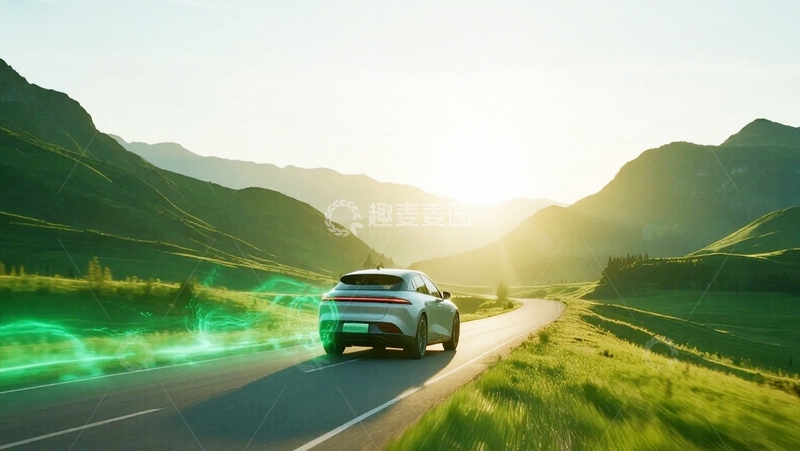 高清大图下载【趣麦麦图】新能源汽车的环保之旅04