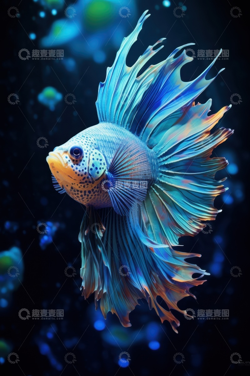 高清大图下载【趣麦麦图】大海里美丽的蝴蝶鱼