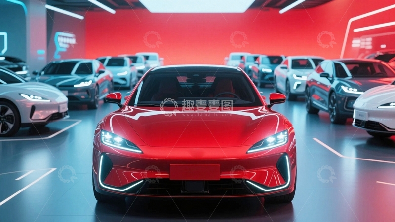 高清大图下载【趣麦麦图】新能源汽车电动汽车 06