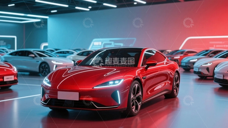 高清大图下载【趣麦麦图】新能源汽车电动汽车 03