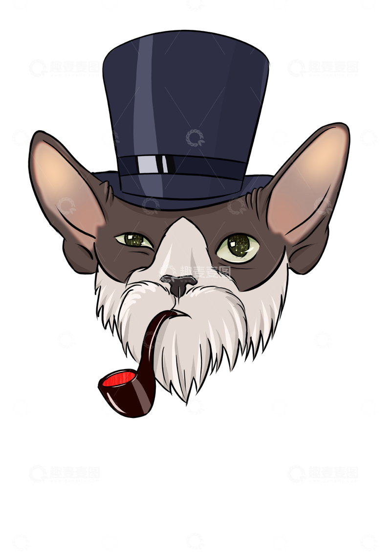 2D绘画可爱猫咪