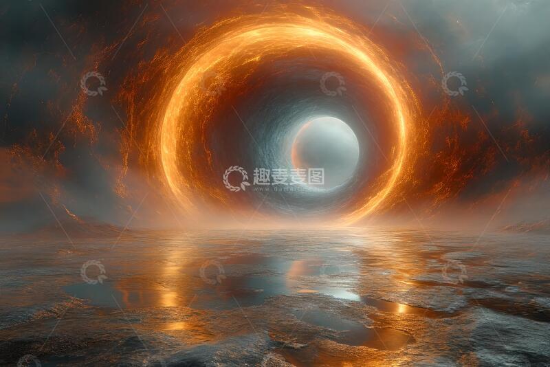 高清大图下载【趣麦麦图】抽象圆形背景_2